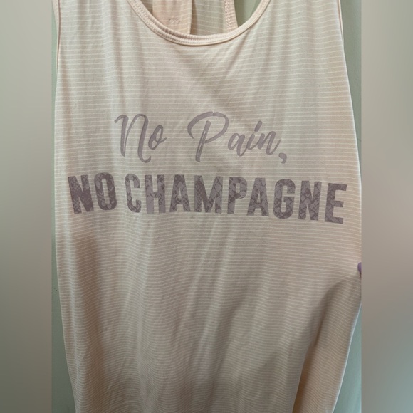 Cream Tank Top with Motivational Print - Picture 2 of 4